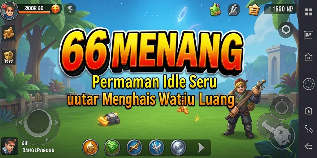 Screenshot gameplay utama 66MENANG yang menampilkan keseruan Idle.