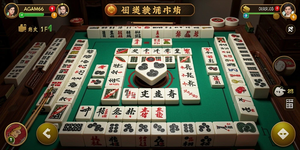 Tampilan gameplay Mahjong yang menarik dan menantang di AGAM66.