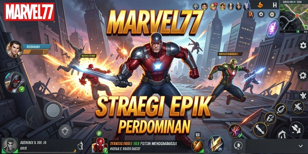 Screenshot gameplay MARVEL77 yang menampilkan aksi strategi yang mendalam.