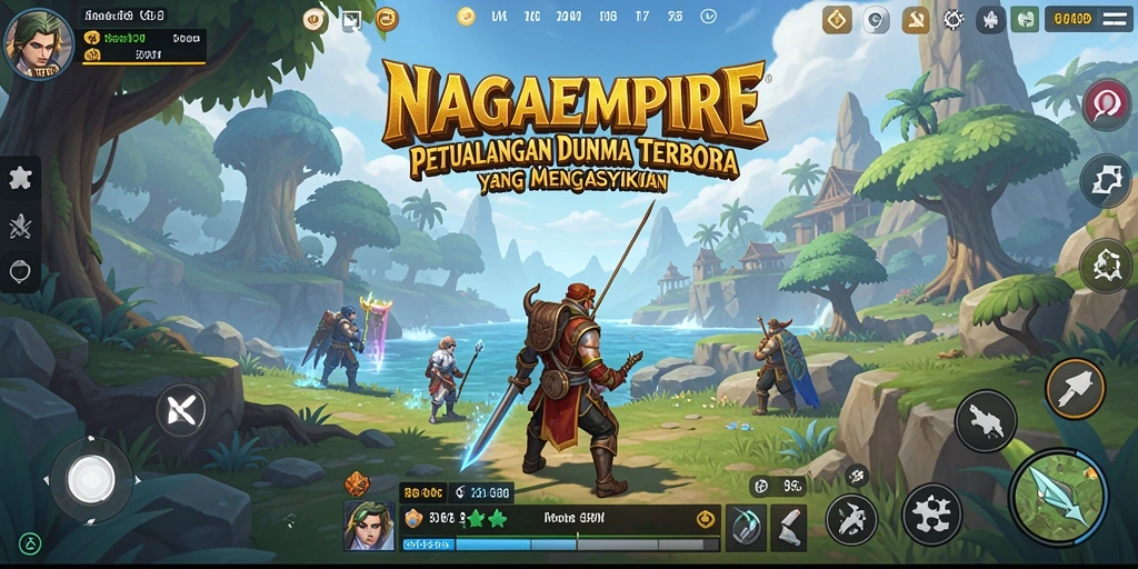 Tampilan gameplay seru di dunia Open World NAGAEMPIRE.