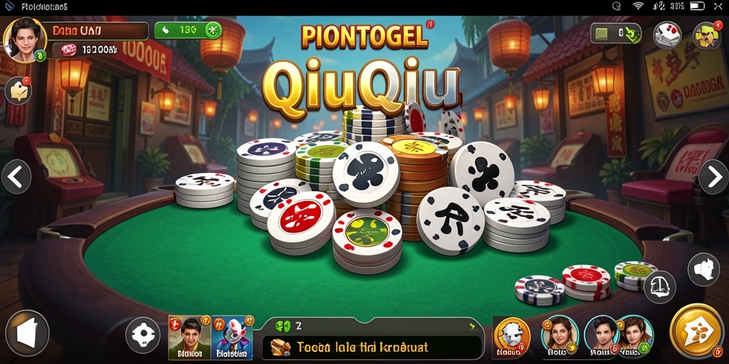 Screenshot gameplay QiuQiu PIONTOGEL yang mendebarkan.