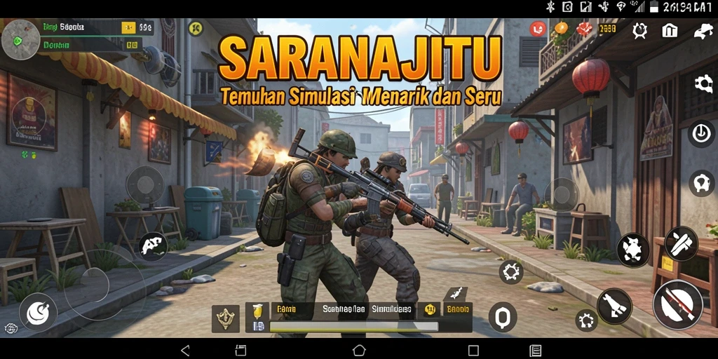 Tampilan gameplay SARANAJITU yang menakjubkan dan menarik.