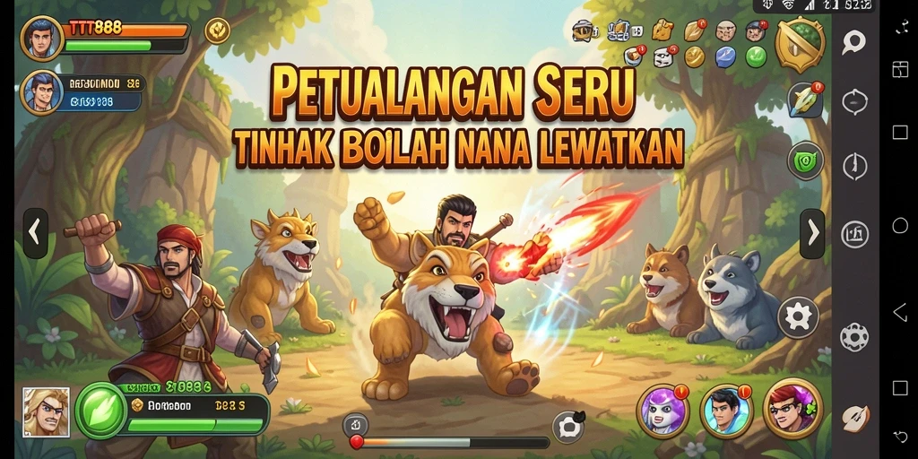 Screenshot gameplay TTT888 menampilkan petualangan yang seru dan menantang.