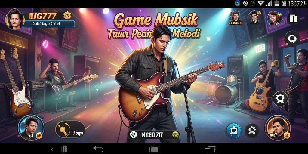 Tampilan gameplay UG777 dengan pengalaman musik yang seru.