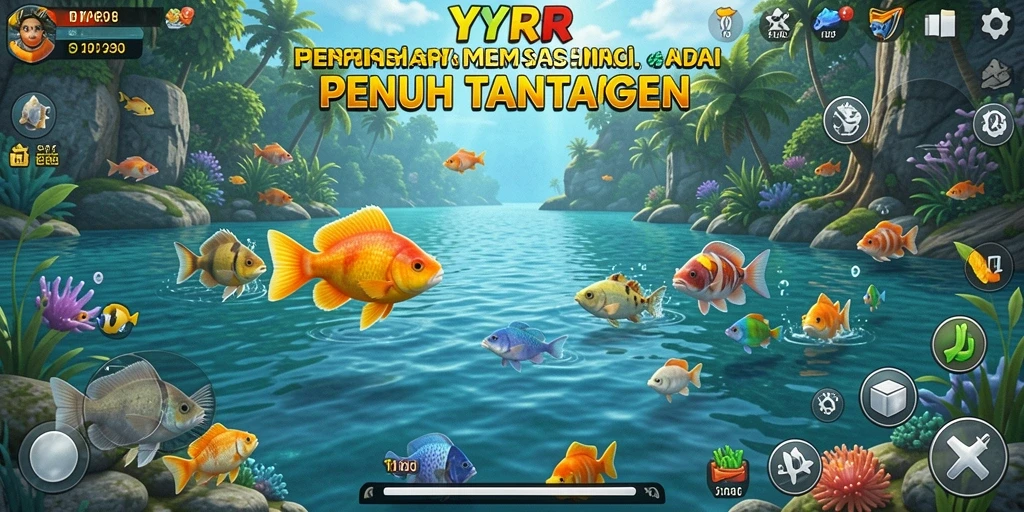 Tangkapan ikan yang memukau di gameplay YYRR.